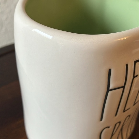 Rae Dunn: White with Pastel Green inside- Hello Spring- Coffee/Tea Mug - Picture 12 of 16